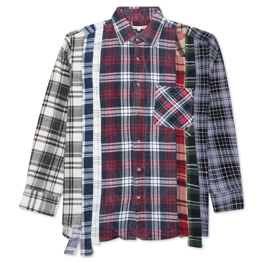 7 Cuts Shirt - Berry/Navy