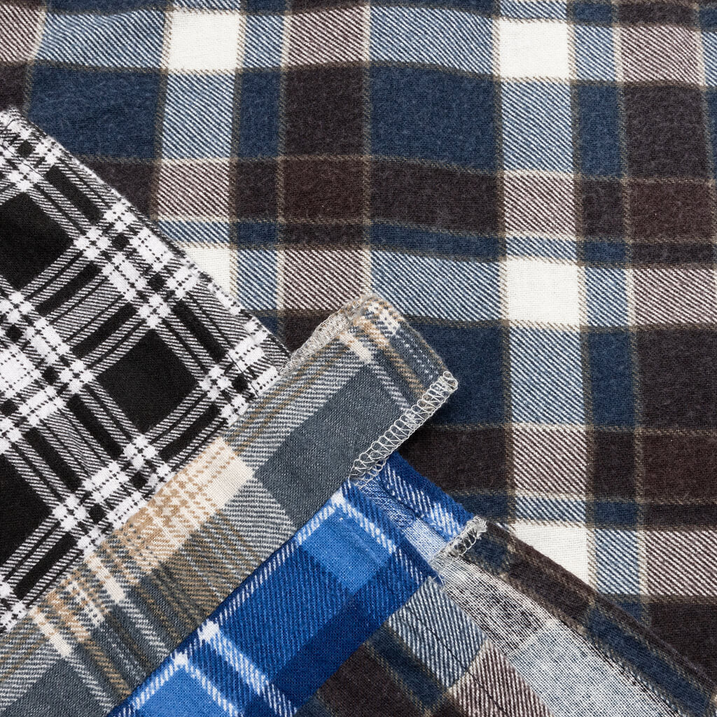 7 Cuts Shirt - Brown/Blue