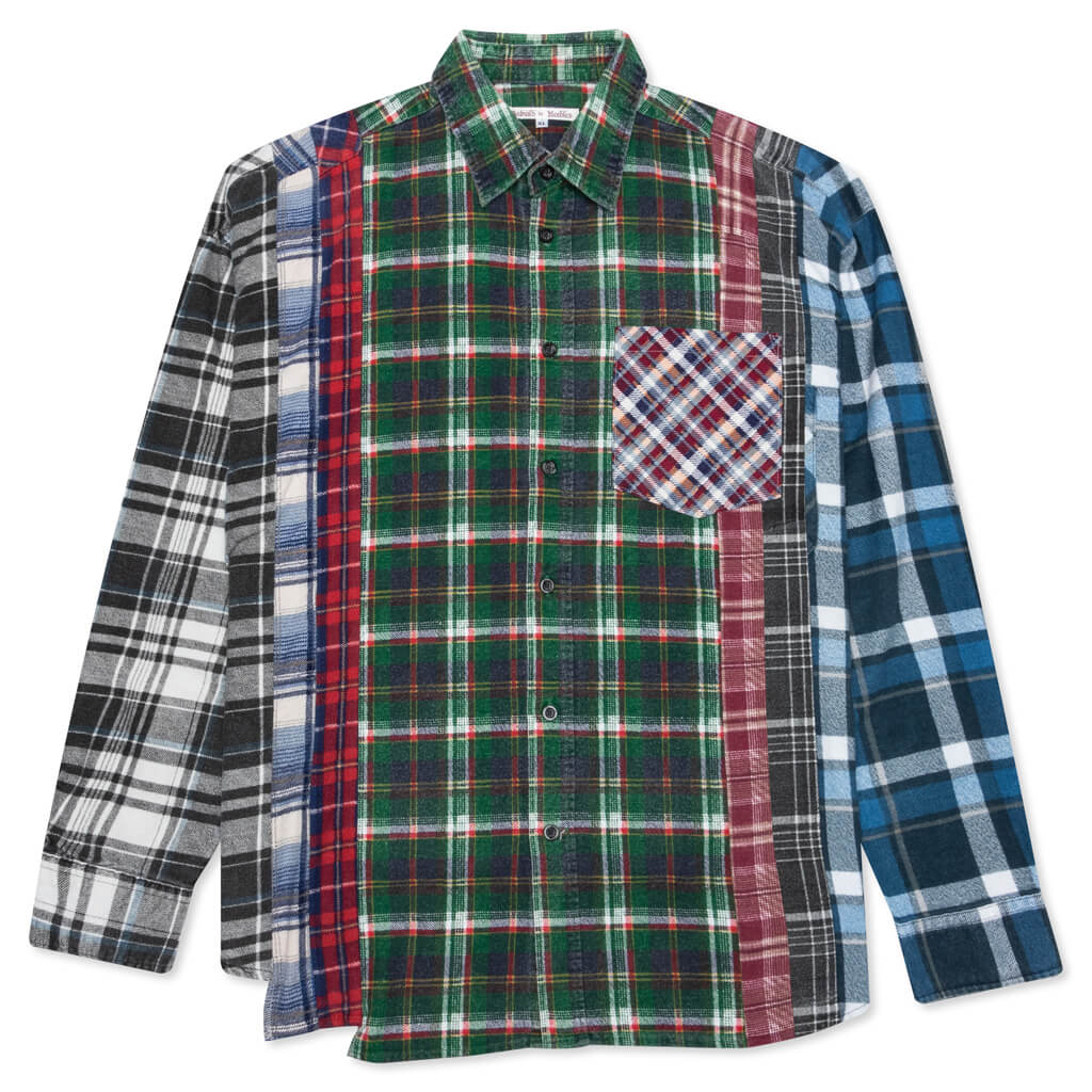 7 Cuts Shirt - Green/Red