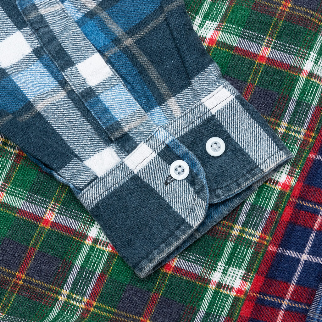 7 Cuts Shirt - Green/Red