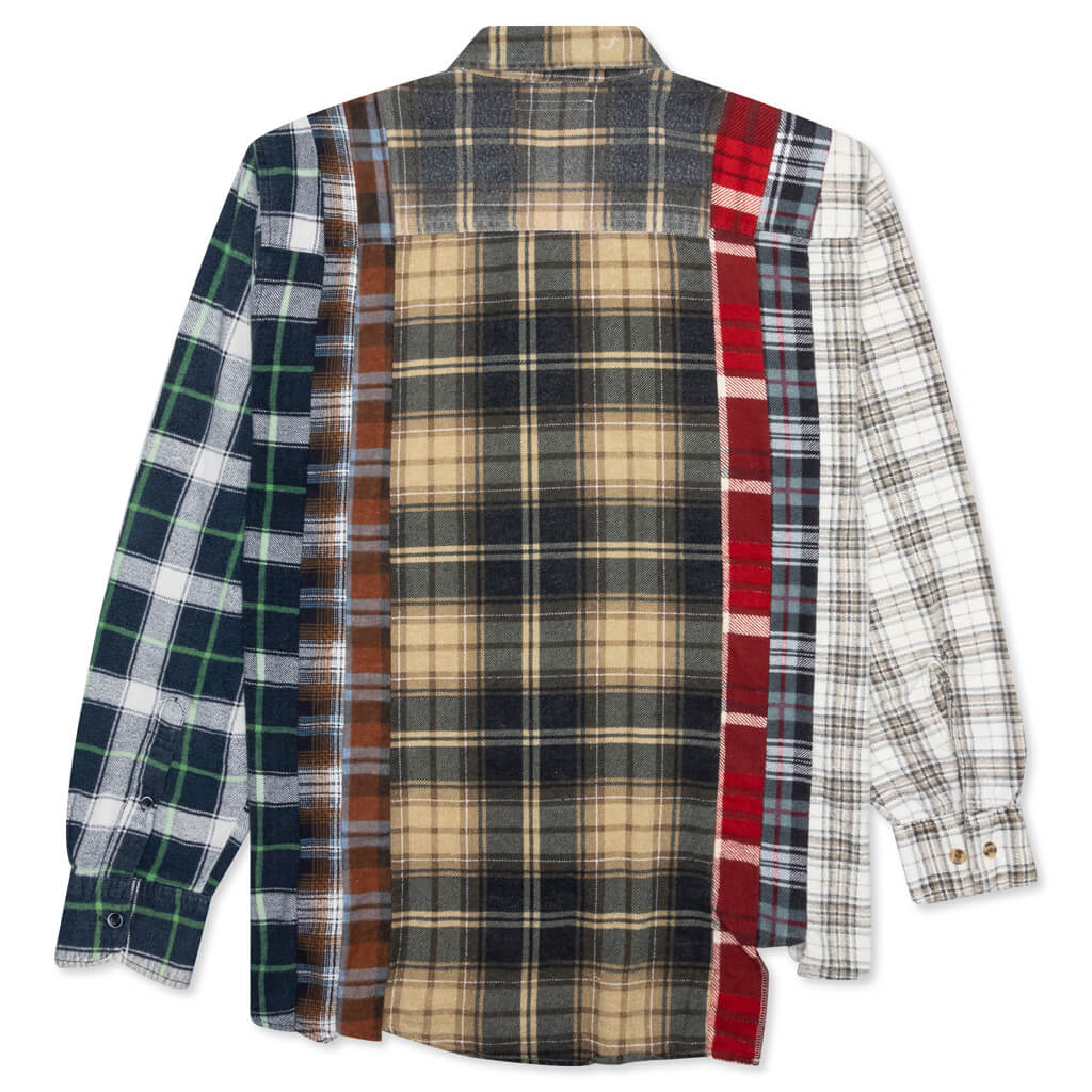 7 Cuts Shirt - Tan/Navy