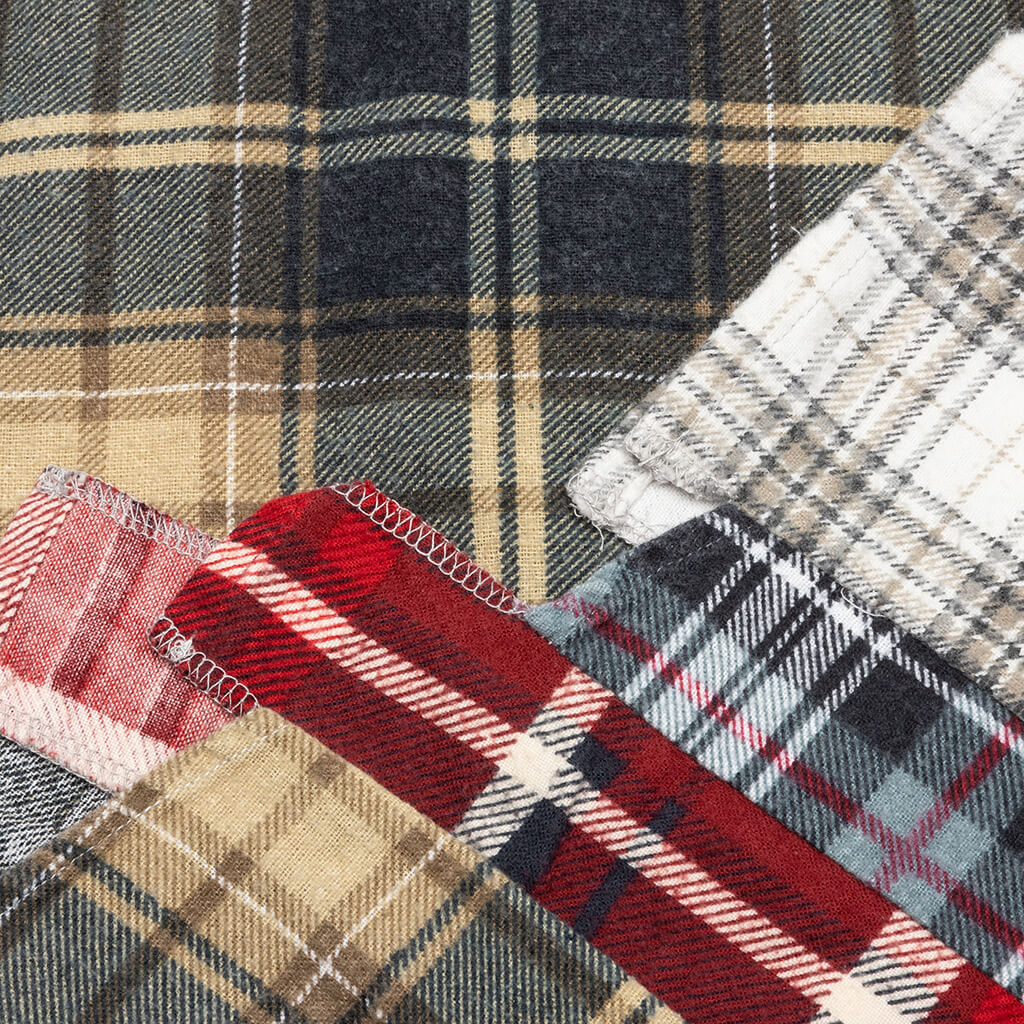 7 Cuts Shirt - Tan/Navy