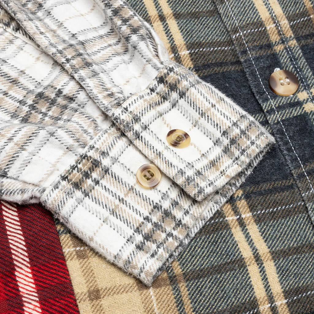 7 Cuts Shirt - Tan/Navy