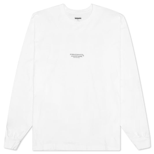 1 CO L/S Tee - White