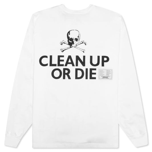 2 CO L/S Tee - White