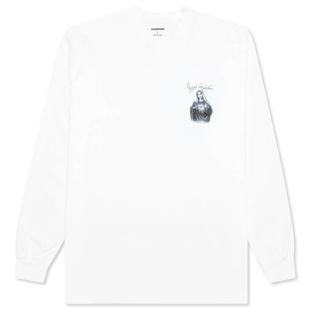 Addict L/S C-Tee - White