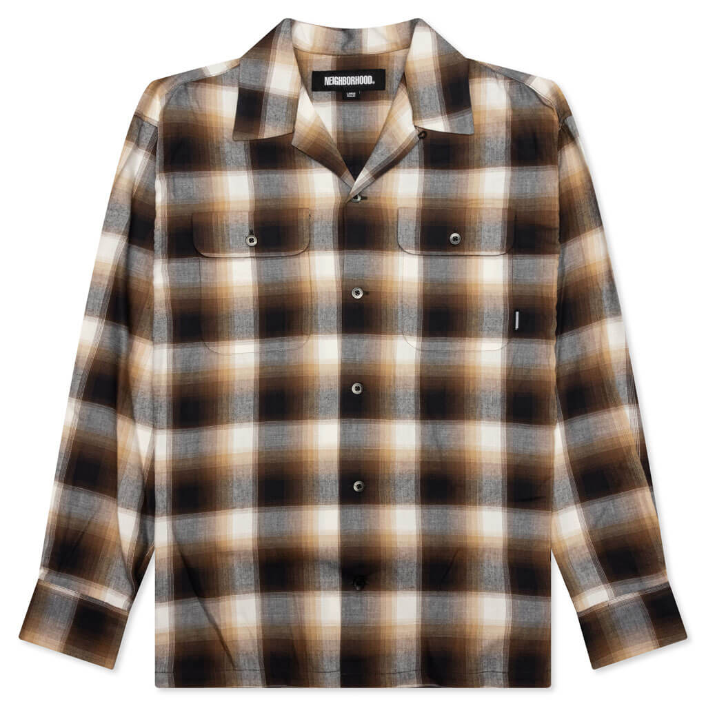 Blockombre L/S Shirt - Brown