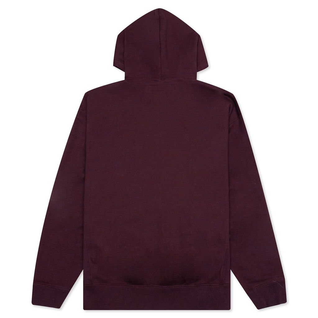 College CO L/S Hoodie - Burgundy