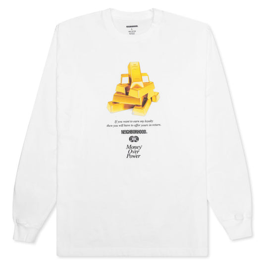Mop-2 L/S C-Tee - White