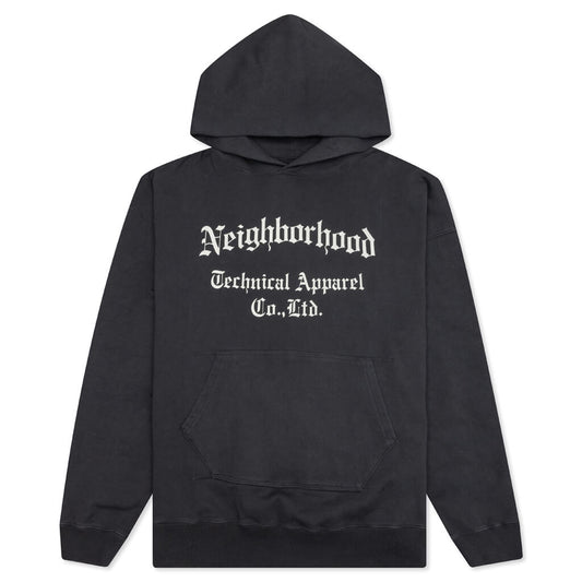 Sulfur Dye L/S CO Hoodie - Black