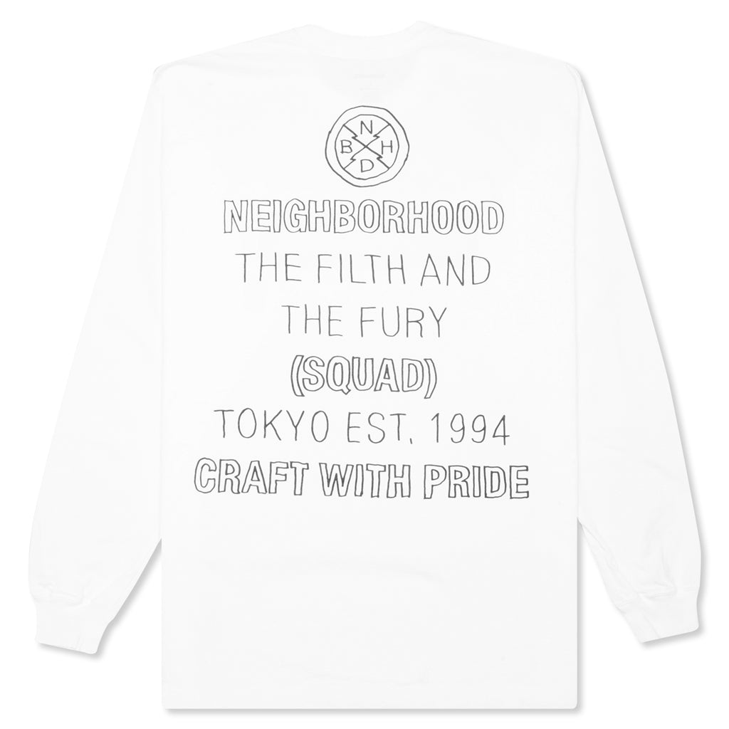 Tape L/S C-Tee - White