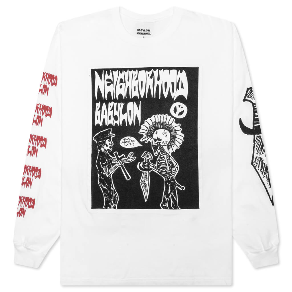 Neighborhood x Babylon Tee LS-3 - White