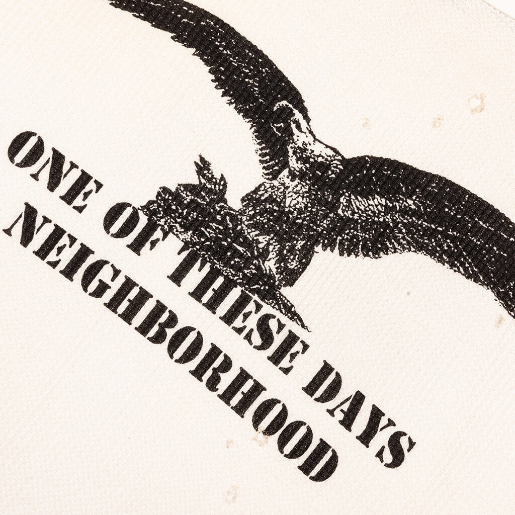Neighborhood x One Of These Days Waffle Fabric L/S Crewneck - White