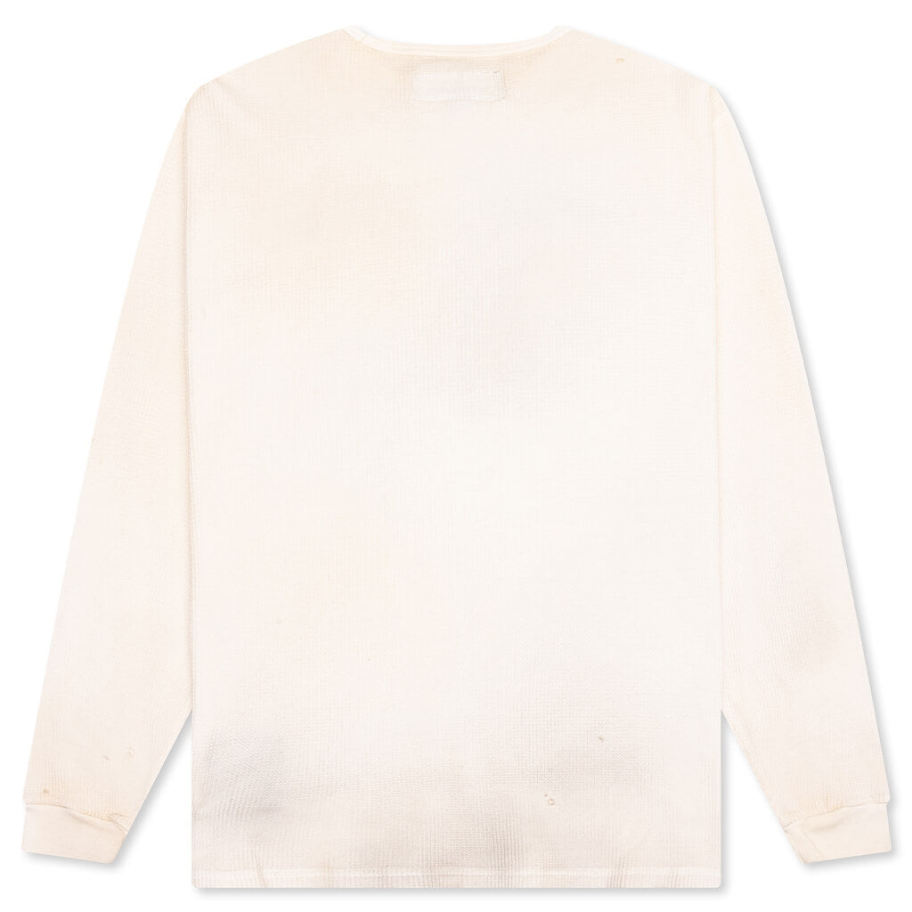 Neighborhood x One Of These Days Waffle Fabric L/S Crewneck - White