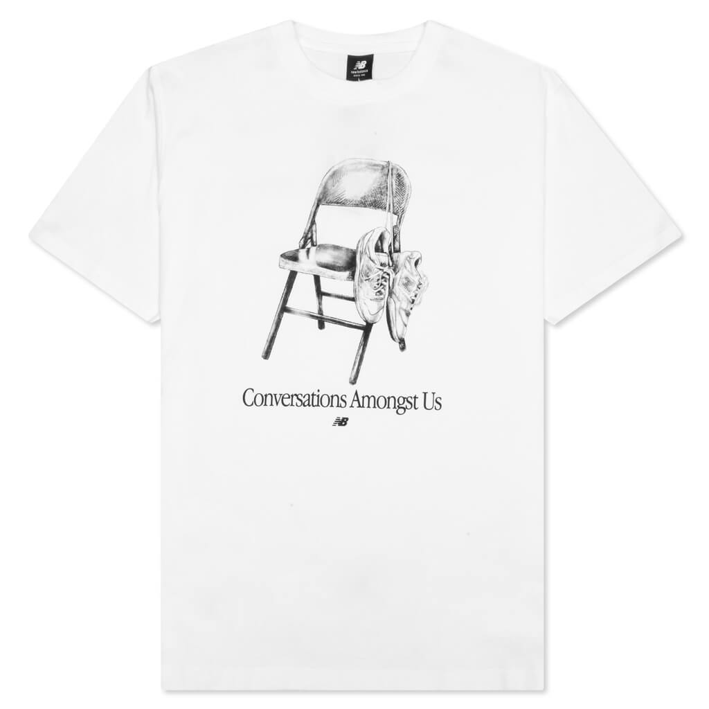 Conversations Amongst BBALL Tee - White