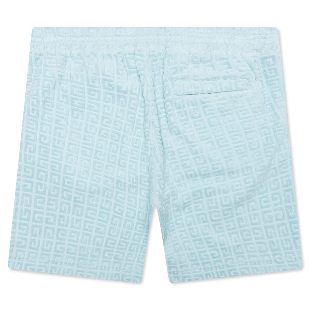 4G Cotton Towelling Bermuda Shorts - Sky Blue