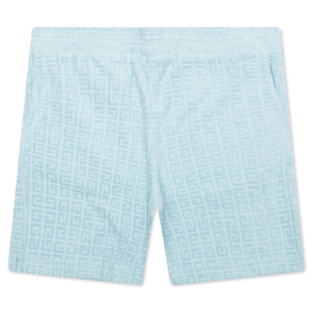 4G Cotton Towelling Bermuda Shorts - Sky Blue
