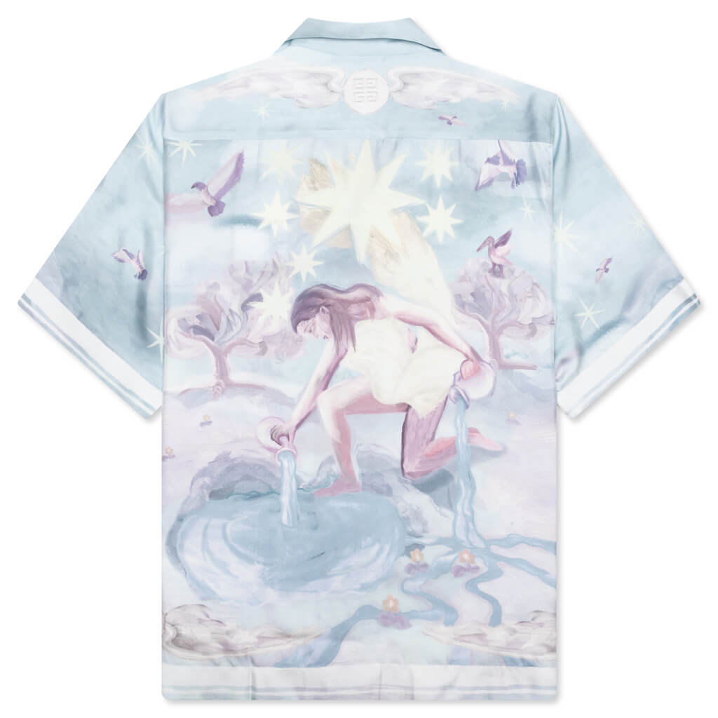 Silk Boxy Fit Printed Shirt - Multicolored