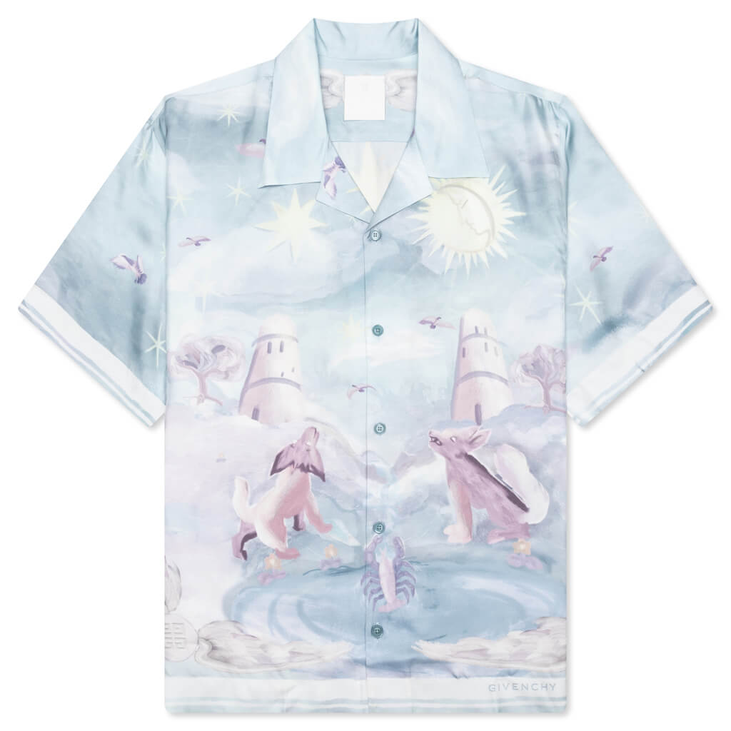 Silk Boxy Fit Printed Shirt - Multicolored