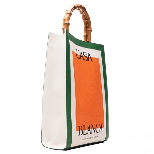 Casa Tote - Green/Orange