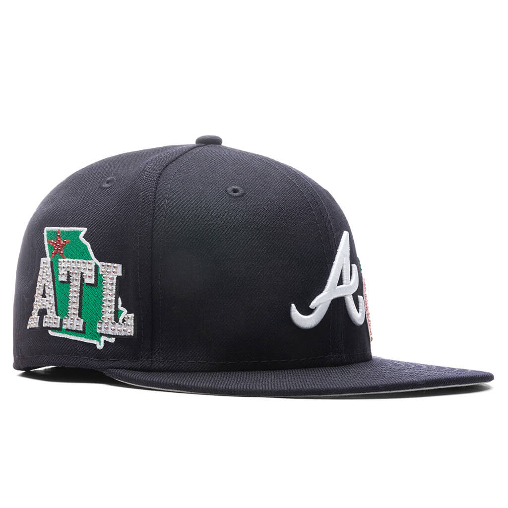 Crystal Icons 59FIFTY Fitted - Atlanta Braves