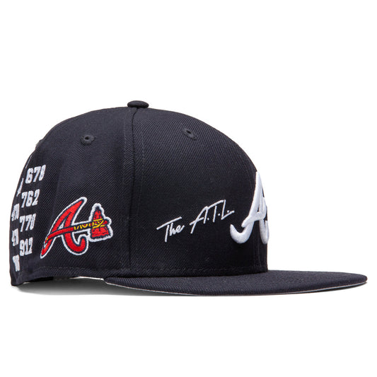 Icon Atlanta Braves 59FIFTY Fitted - Navy