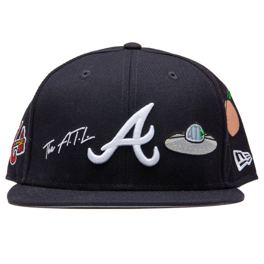 Icon Atlanta Braves 59FIFTY Fitted - Navy