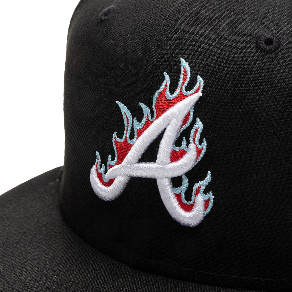 Team Fire 59FIFTY Fitted - Atlanta Braves