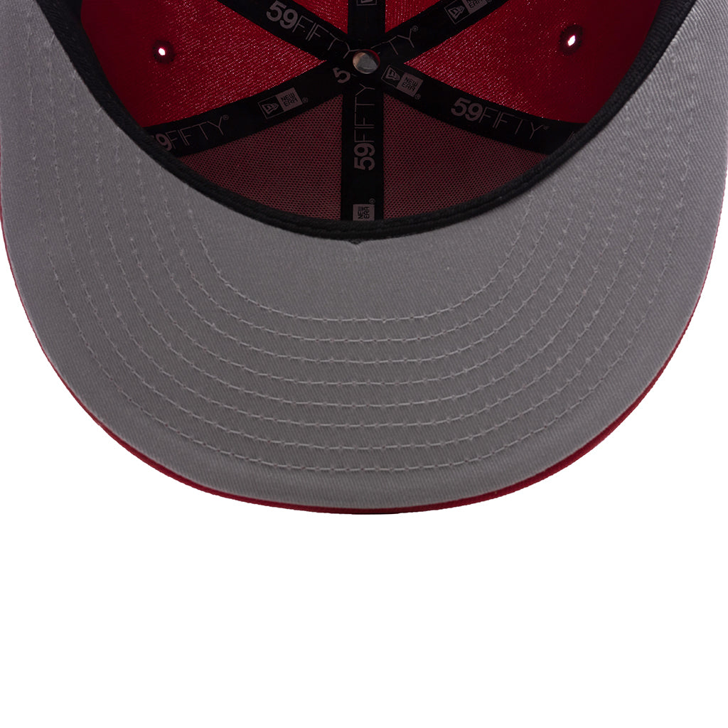 New Era x Born x Raised 59FIFTY LMB Diablos Rojos del México Layered Logo - Scarlet