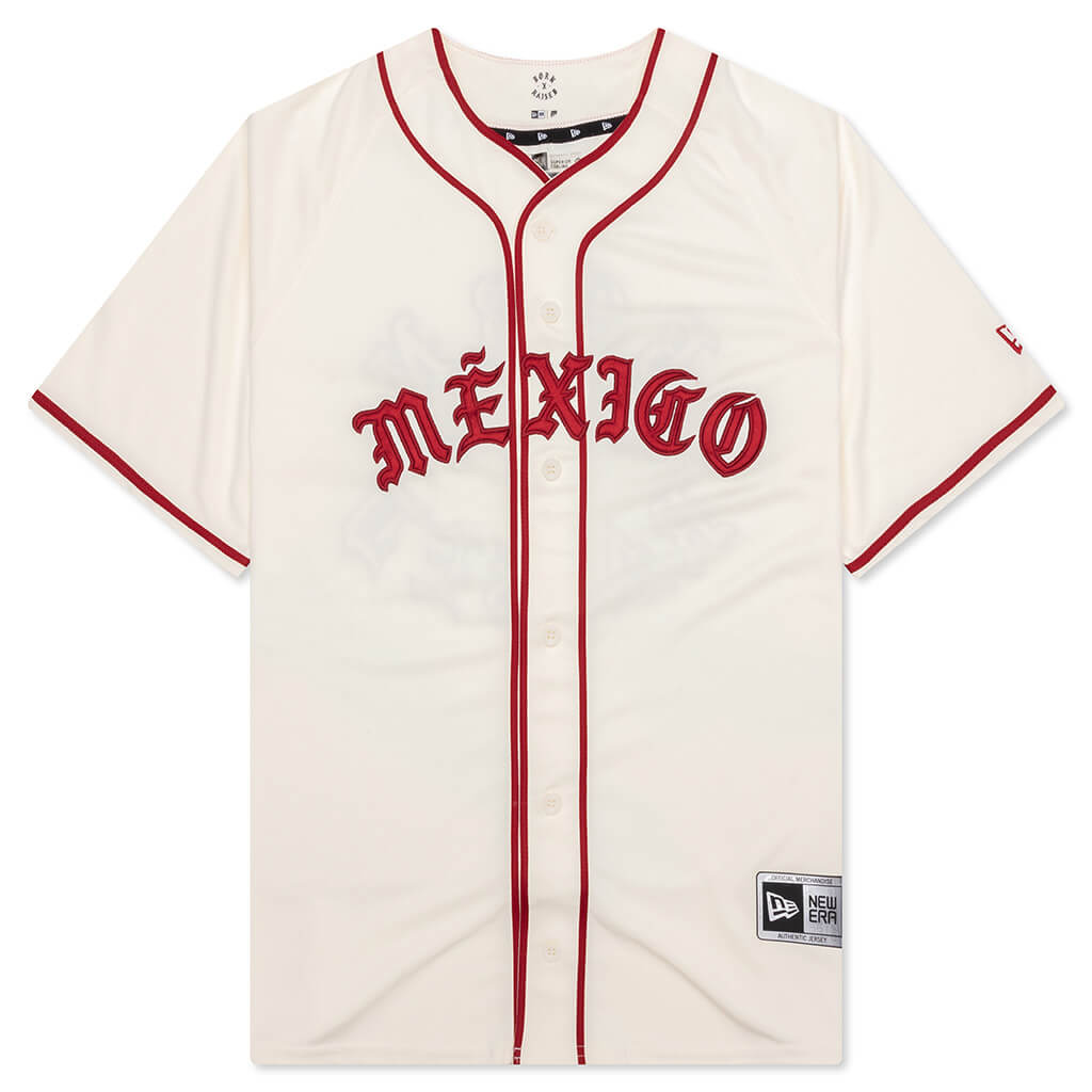 New Era x Born x Raised x Diablos Rojos del México Jersey - Cream