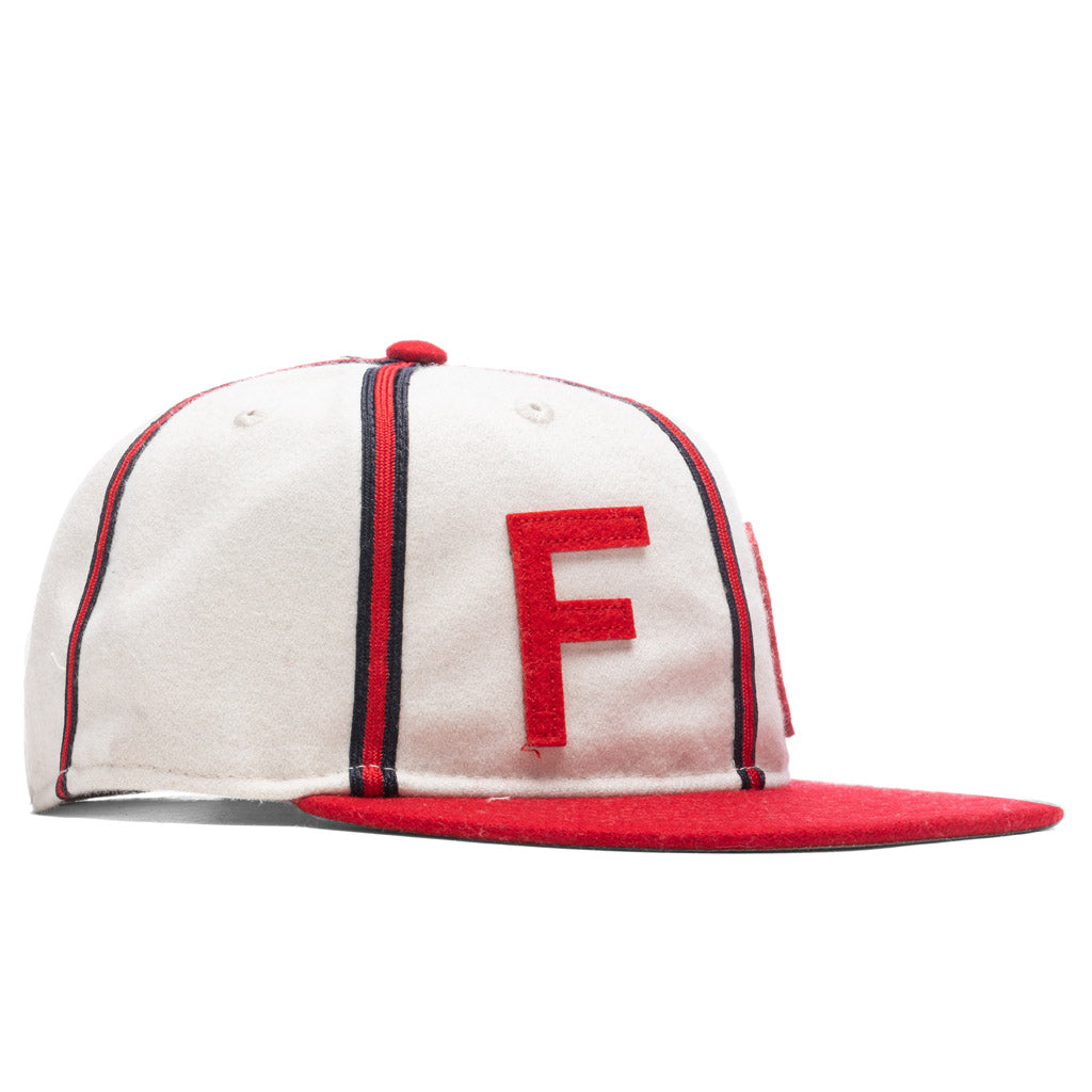 New Era x Fear of God Woven "FG Hat" - Cream/Red