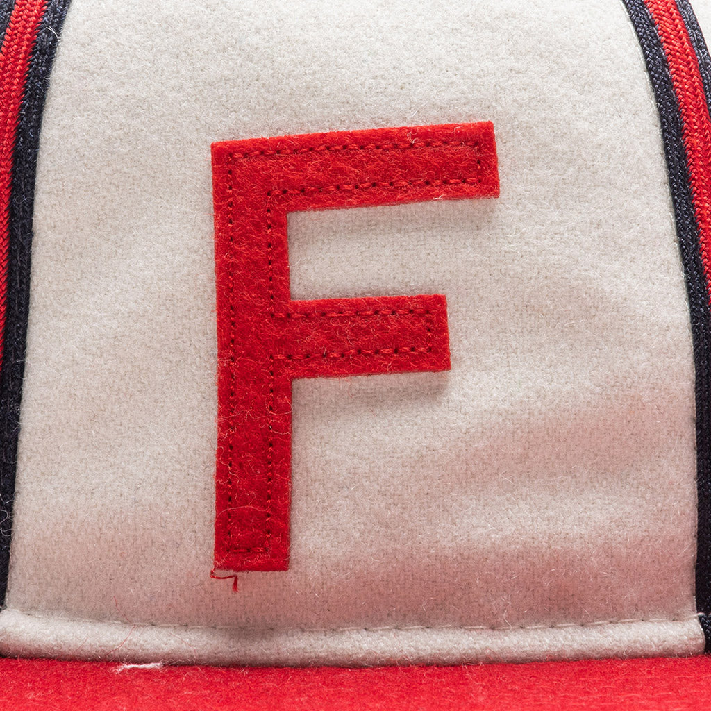 New Era x Fear of God Woven "FG Hat" - Cream/Red