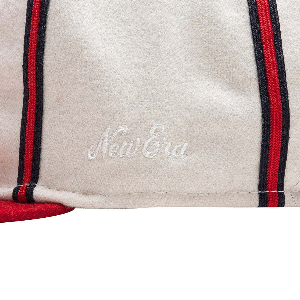 New Era x Fear of God Woven "FG Hat" - Cream/Red