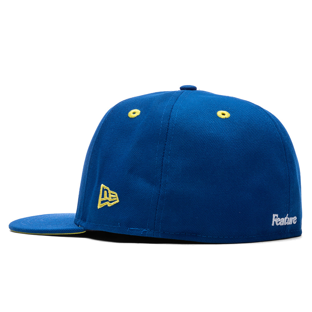 Feature x New Era 59FIFTY Collegiate F - Blue Azure/Yellow