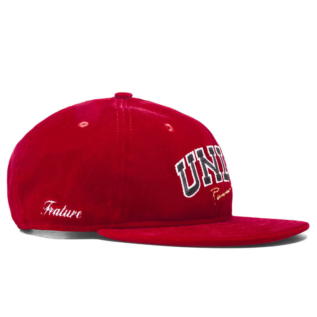 New Era x Feature Velour Snapback - Scarlet