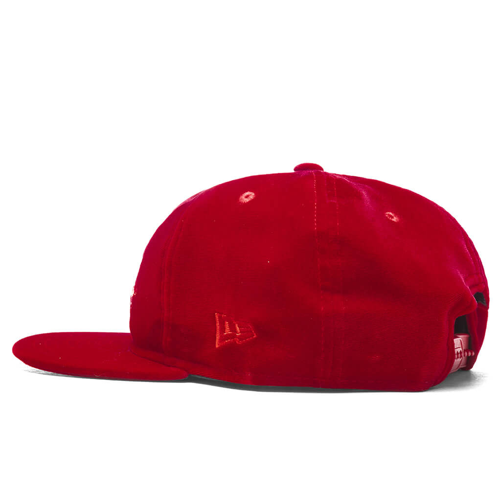 New Era x Feature Velour Snapback - Scarlet