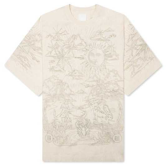 Tarot Print T-Shirt - Ivory