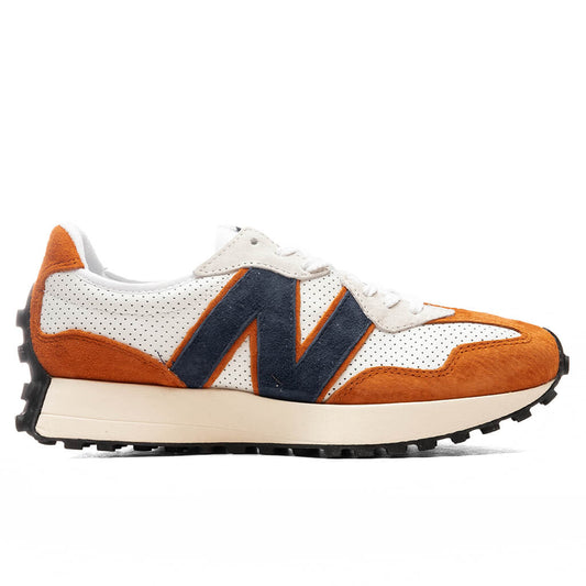 327 - White/Natural Indigo