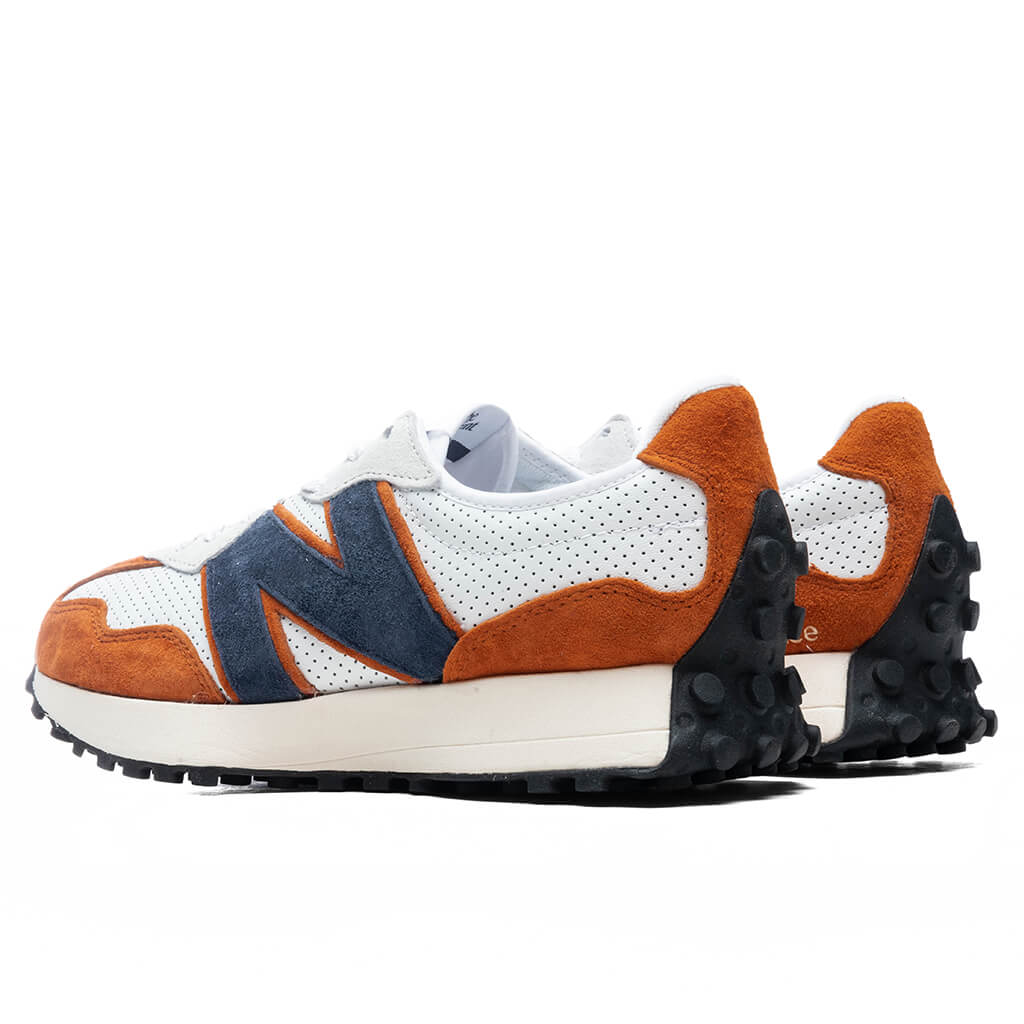 327 - White/Natural Indigo