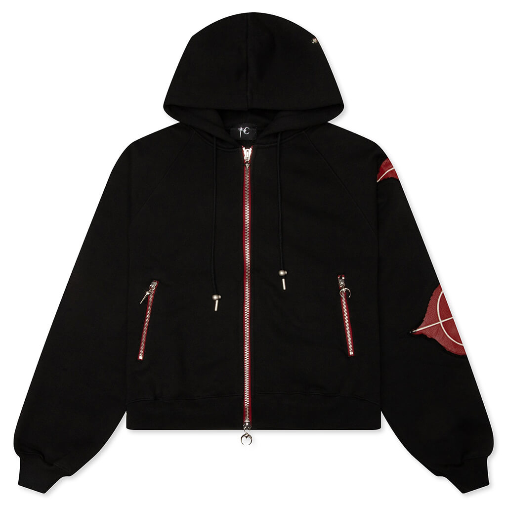 New Rock Zip-Up Hoodie - Black