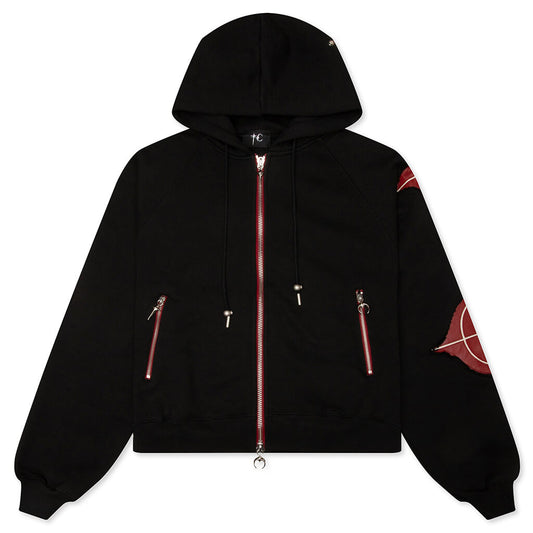 New Rock Zip-Up Hoodie - Black