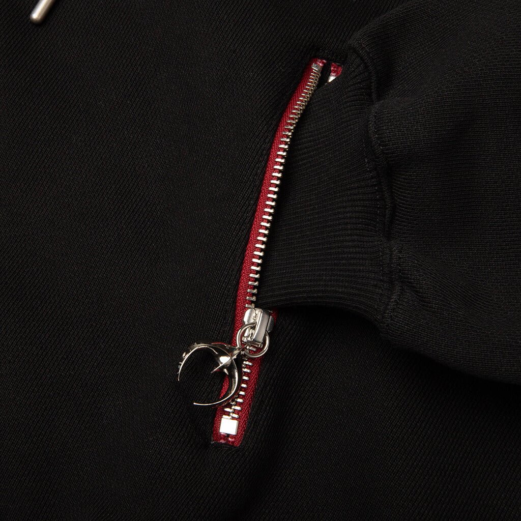 New Rock Zip-Up Hoodie - Black
