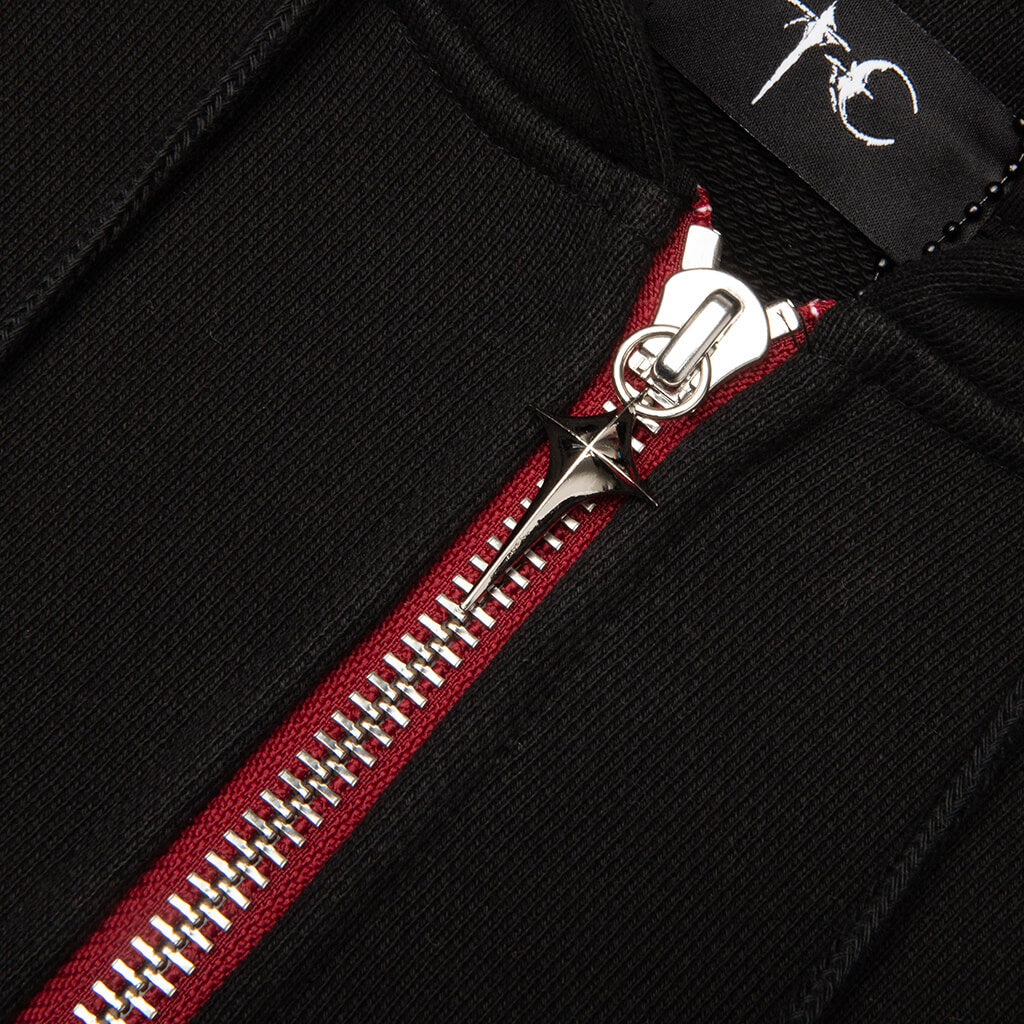 New Rock Zip-Up Hoodie - Black
