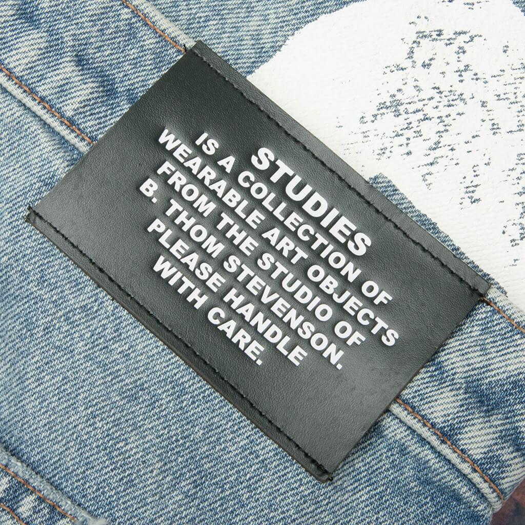 Nice Things Double Knee Jeans - Blue