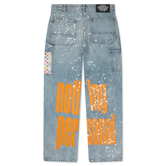Nice Things Double Knee Jeans - Blue