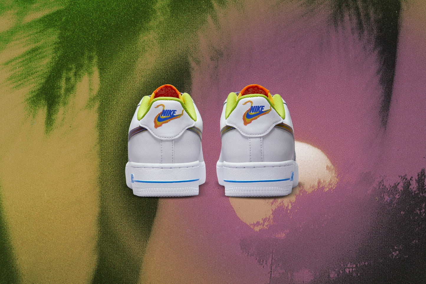 Air Force 1 LV8 (GS) - White/Multicolor/Medium Blue