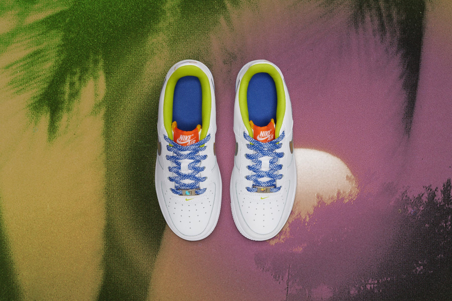 Air Force 1 LV8 (GS) - White/Multicolor/Medium Blue