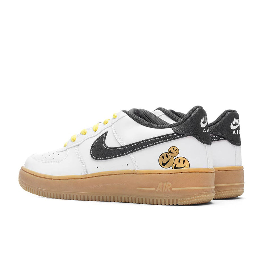 Air Force 1 LV8 (GS) - White/Anthracite/Yellow Strike