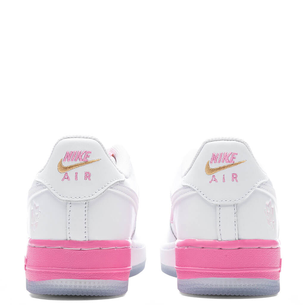 Air Force 1 LV8 (GS) - White/Lotus Pink/Yellow Gold