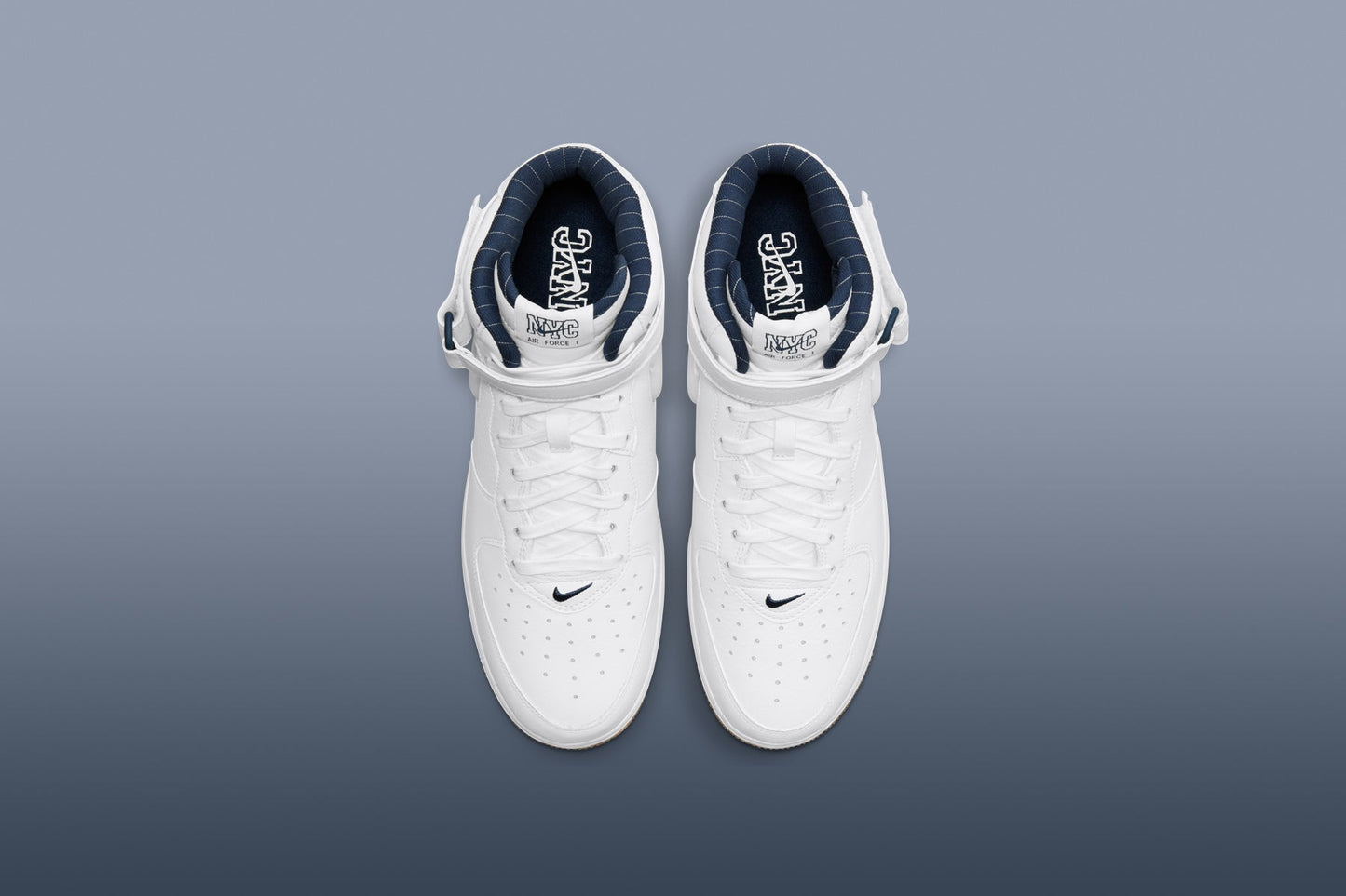 Air Force 1 Mid Jewel 'NYC'- White/Midnight Navy